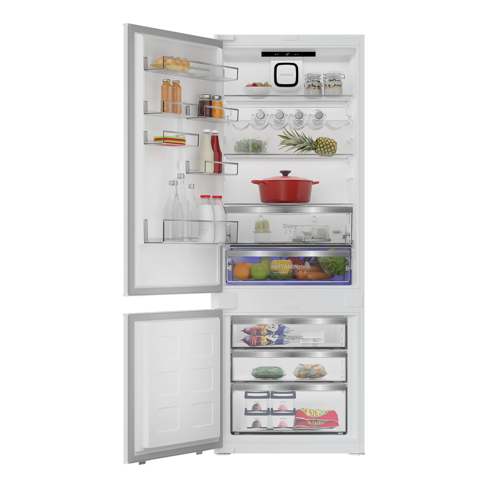 FRIGORIFER GRUNDIG GKMI26940N LH 194 X 70 CM INCASO