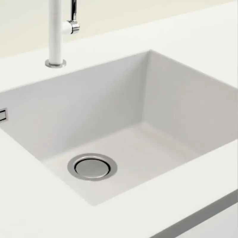 KITCHEN SINK ELLECI SQUARE 105 BIANCO G68 1-BOWL 57 CM LGN10568 - 3