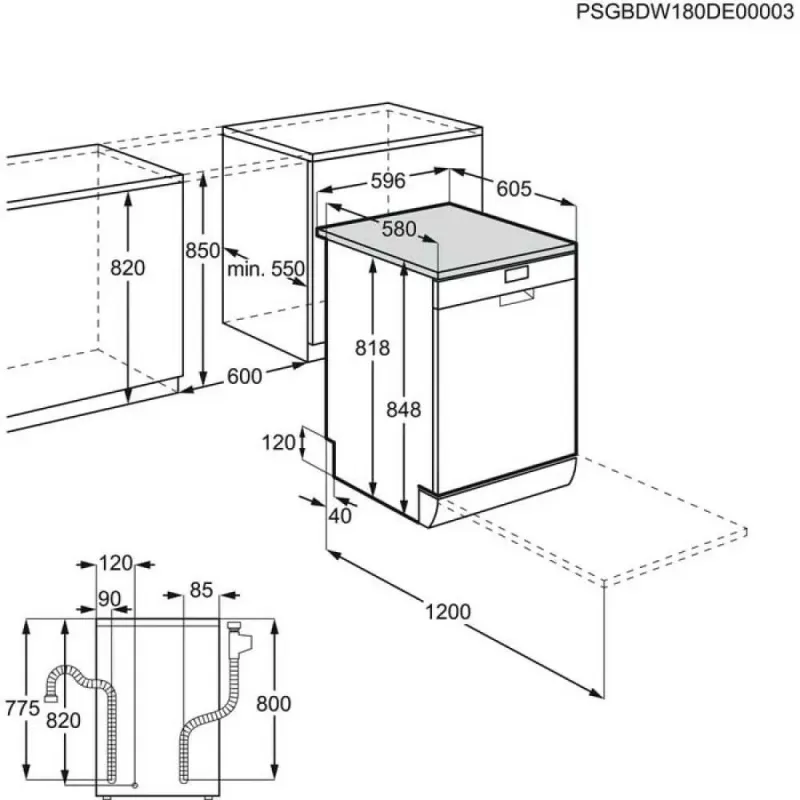LAVASTOVILJE AEG FFB74707PM 60CM 3-SIRTAR SERIE 7000 INOX - 6