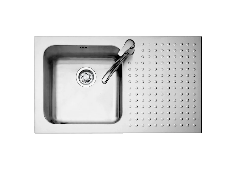 KITCHEN SINK BARAZZA PUNTO 1+1 79X50 1 VS STAINLESS STEEL