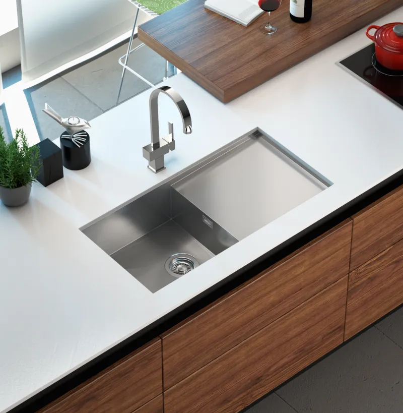 LAVAPJATE SCHOLTES LF 8140S DX FILOTTOP 860X450 1+1 INOX