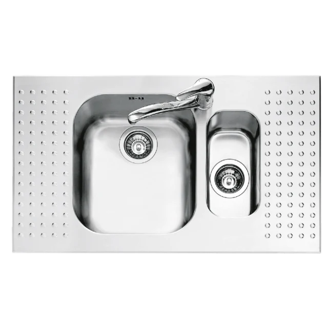 LAVAPJATE BARAZZA PUNTO 2+2 86X50 2 VS/D INOX 1IS9060