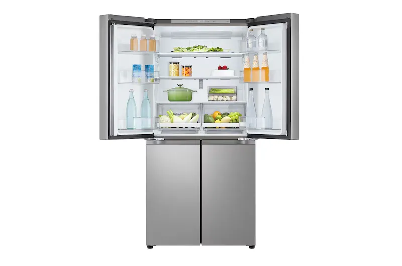 REFRIGERATOR LG GMB860PYDE 180 X 84 CM STAINLESS STEEL 4 DOORS - 6