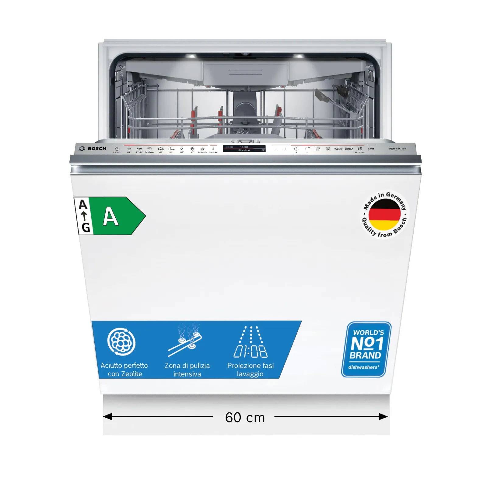 DISHWASHER BOSCH SMV8YCX02E SERIES 8 3-DRAWER 60 CM