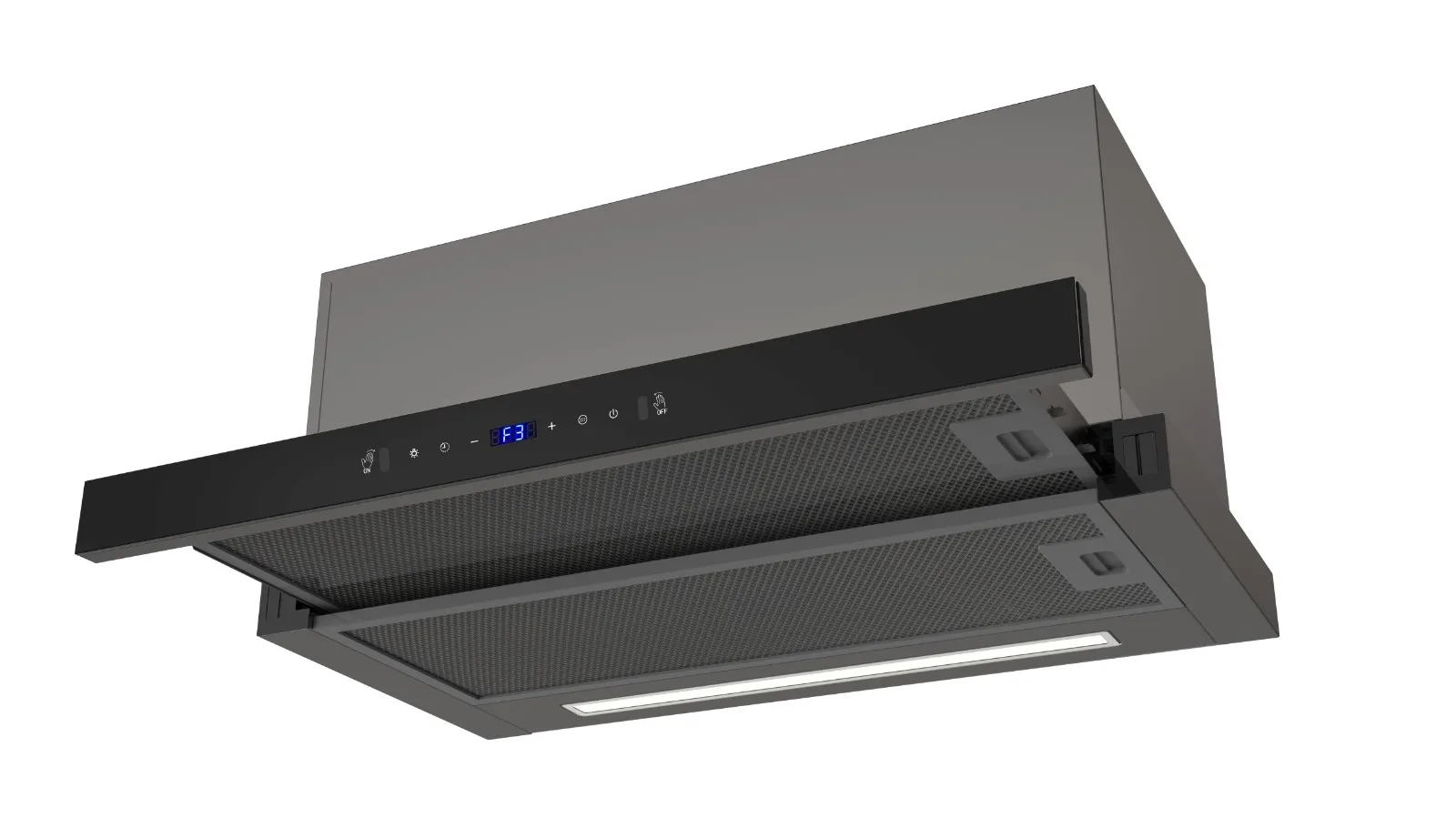 ASPIRATOR ELEKTRA EA-ZS6075RBBG BLACK GL 60 CM INCASO-SHINE