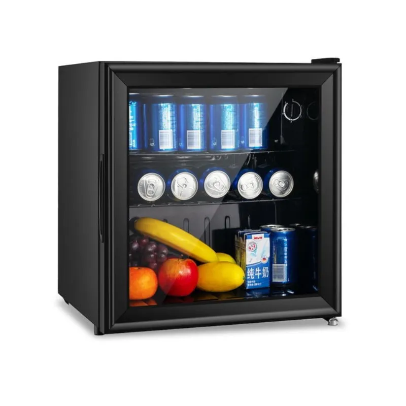 AKAI CUBE58KL MINIBAR BLACK GLASS REFRIGERATOR