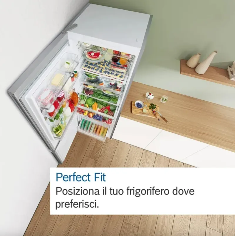 REFRIGERATOR BOSCH KGN56XLEB Serie 4 193X70 STAINLESS STEEL NO FROST - 5