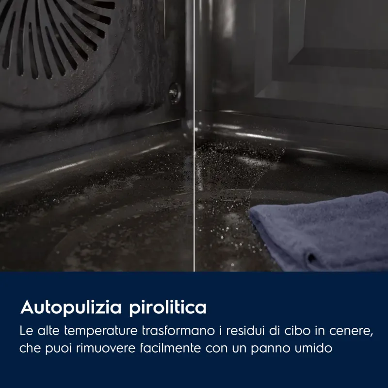 OVEN ELECTROLUX EOF4P0PX2 72 LITERS PYROLYTIC A++ STAINLESS STEEL - 4