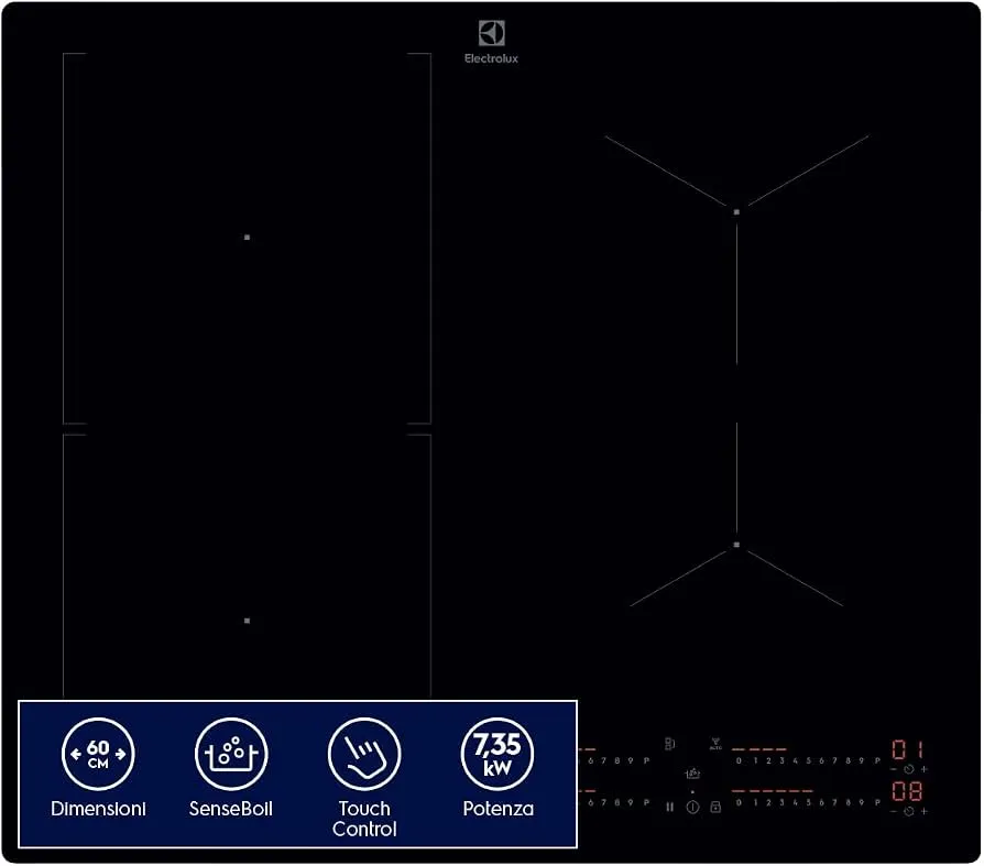 PIANURE ELECTROLUX KIS62453I INDUKSION 60 CM INCASO
