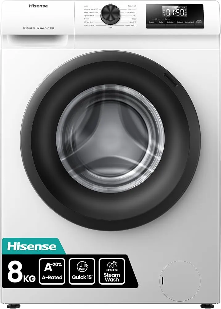 LAVATRICE HISENSE WF1Q8041BW 8 KG 1400 RPM
