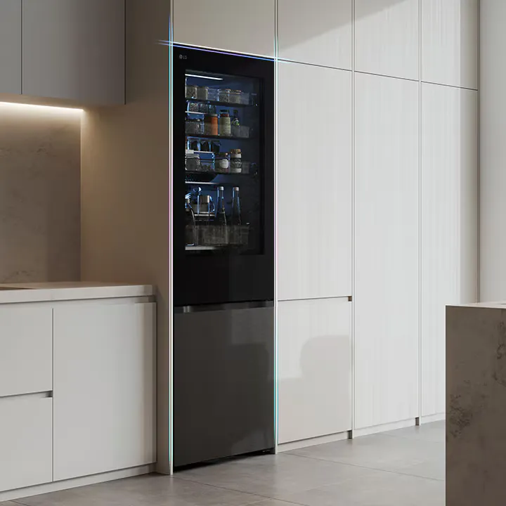FRIGORIFER LG GBGW92GCEV 70×203 CM NO FROST BLACK GLASS - 6