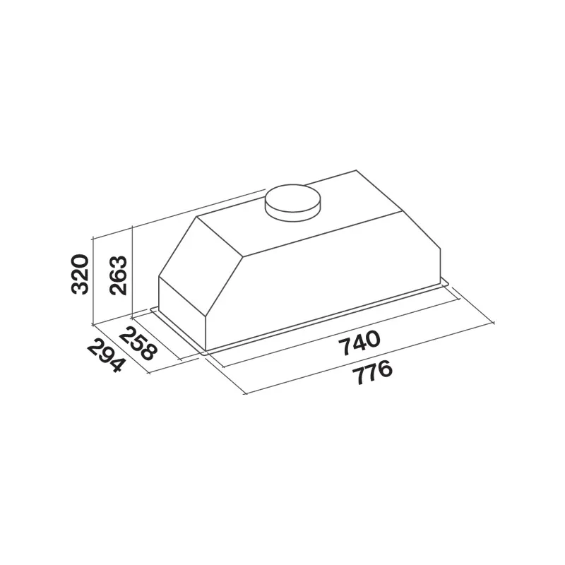COOKER HOOD FALMEC DESIGN CGIW70.E10P6#ZZZF491F BUILT-IN 70 CM 800 M2 WHITE - 4