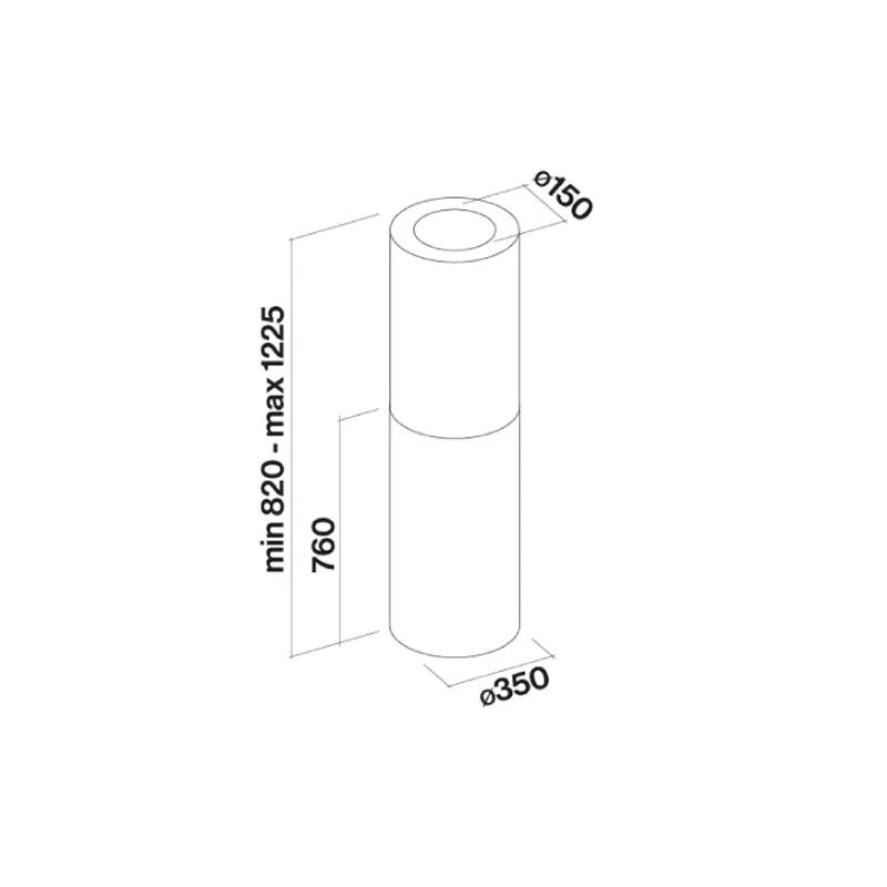 ASPIRATOR FALMEC POLAR CPOI90.E8P2#ZZZI491F ISHULL 800m3 INOX - 3