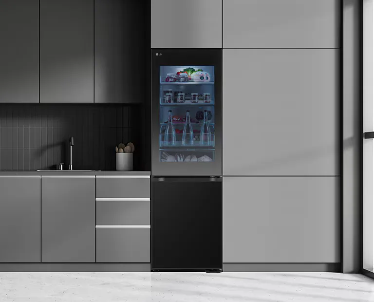 FRIGORIFER LG GBGW92GCEV 70×203 CM NO FROST BLACK GLASS - 10