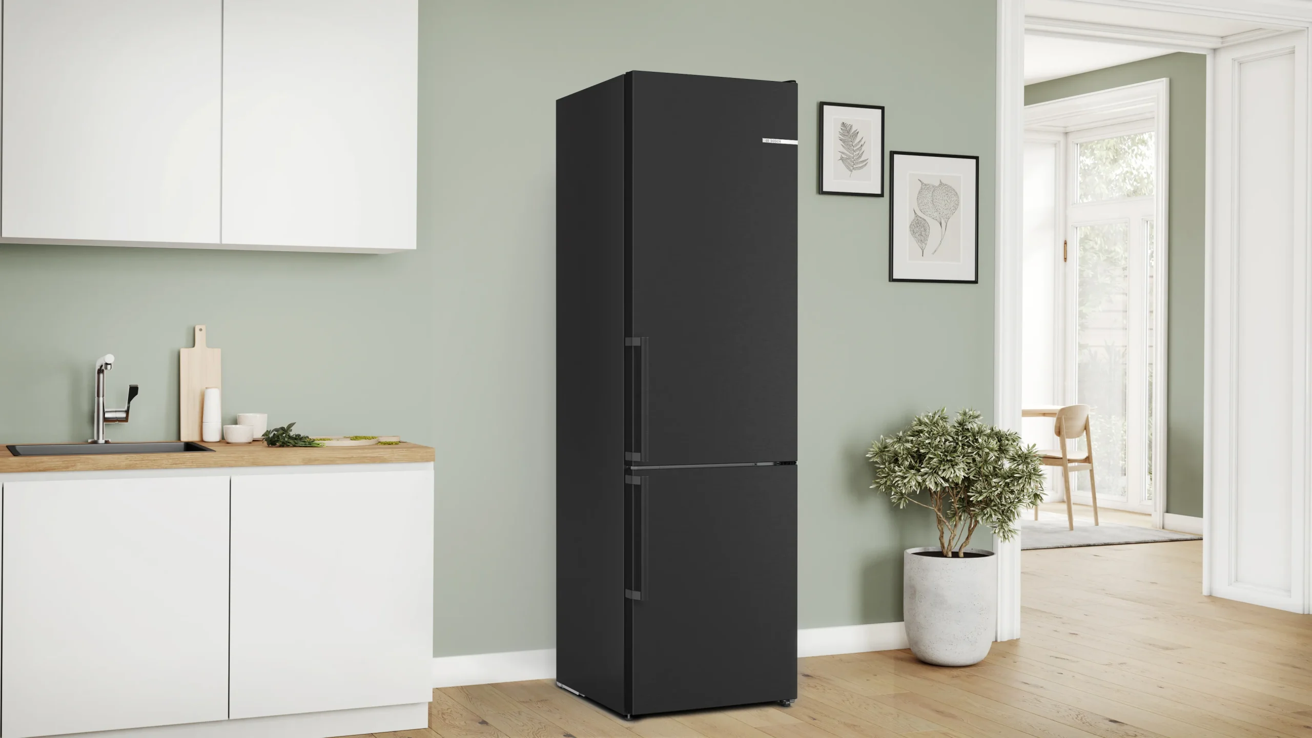FRIGORIFER BOSCH KGN39VXDT NO FROST 60 X 203 CM INOX I ZI - Image 2