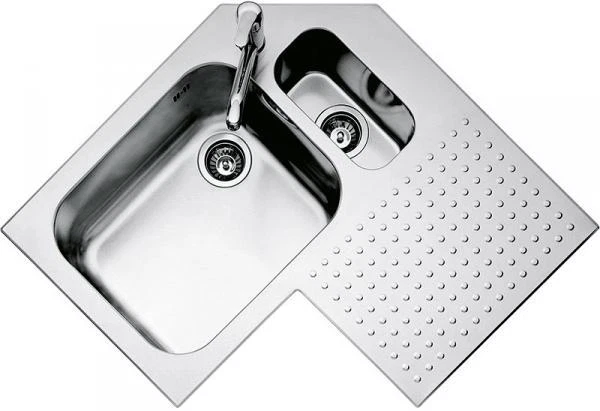 LAVAPJATE BARAZZA PUNTO 2+1 83X83 KENDORE 2 VD INOX