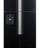 FRIGORIFER HITACHI R-W760PK7 86×184 CM NO FROST BLACK GLASS - Emei