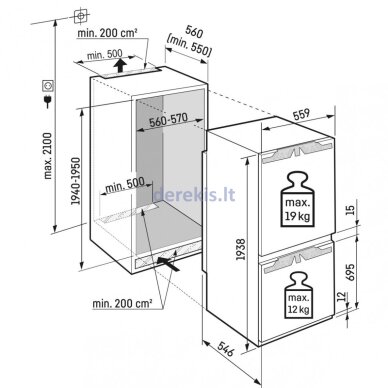 FRIGORIFER LIEBHERR ICNd 5603 pure NoFrost 194 CM INCASO - Image 4